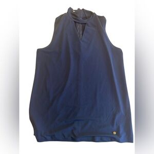 Jones New York Navy Blue Halter Top Small NWT